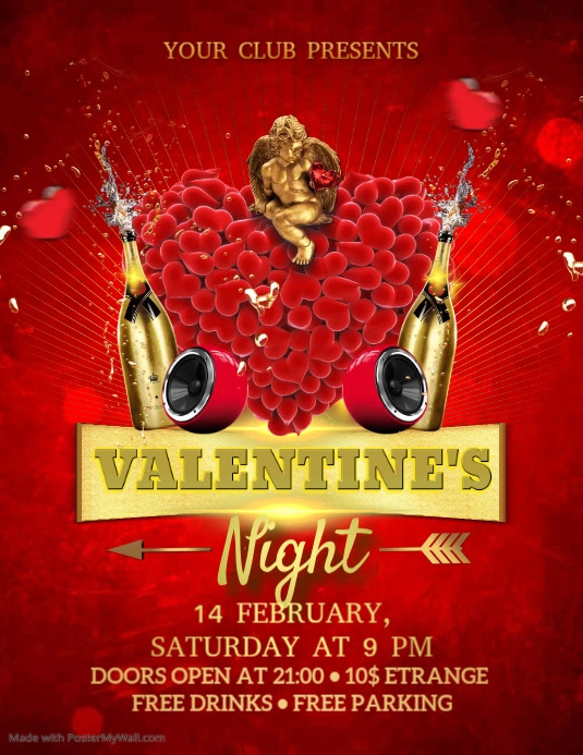 Valentine's Day Flyer Template PosterMyWall