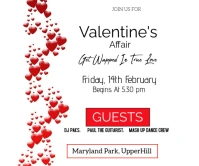 Valentine's Day Flyer Rectángulo Grande template