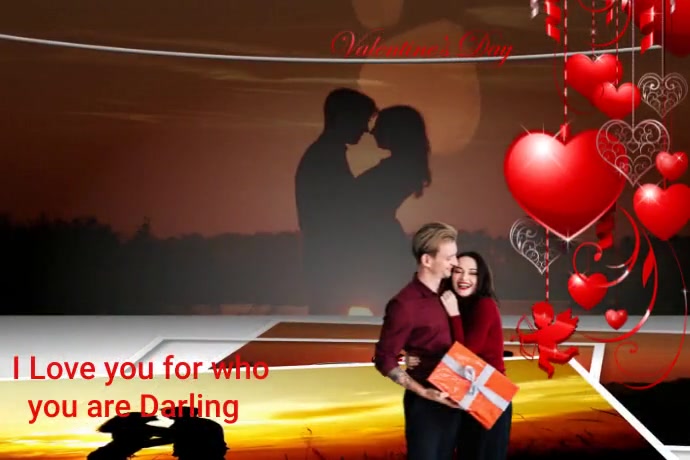 Valentine's day flyer template Etykieta
