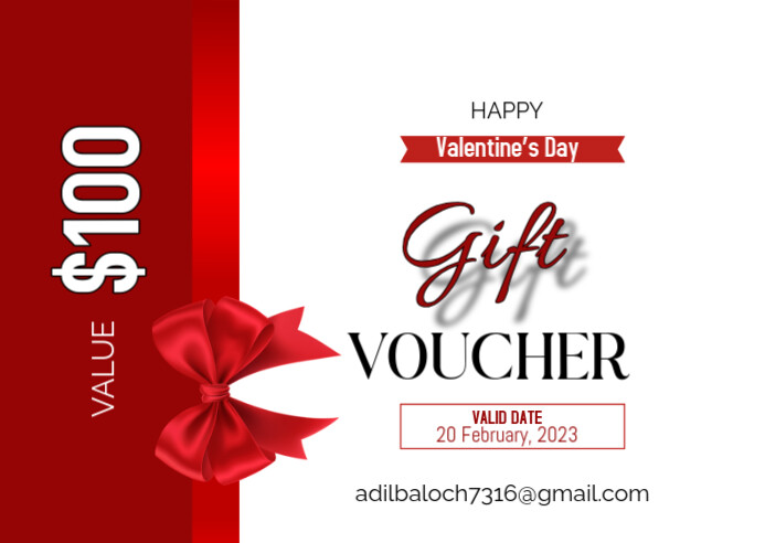 Valentine's day gift card Pocztówka template