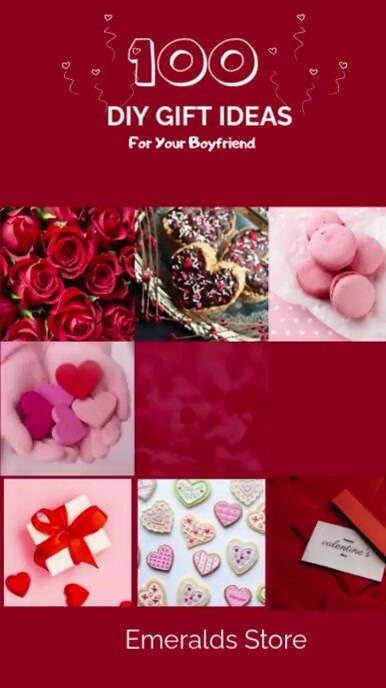 Valentine's Day Gift Ideas Digital Display (9:16) template