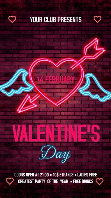 Valentine's Day Instagram template