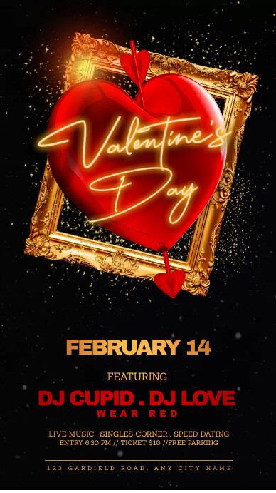 valentine's day instagram story template