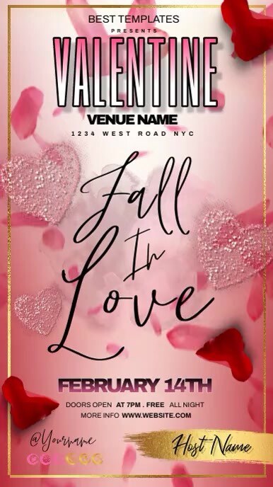 valentine's day instagram story template