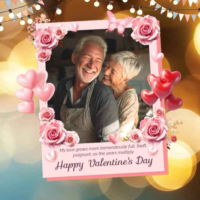 Valentine's Day Photo Greeting Post Template | PosterMyWall