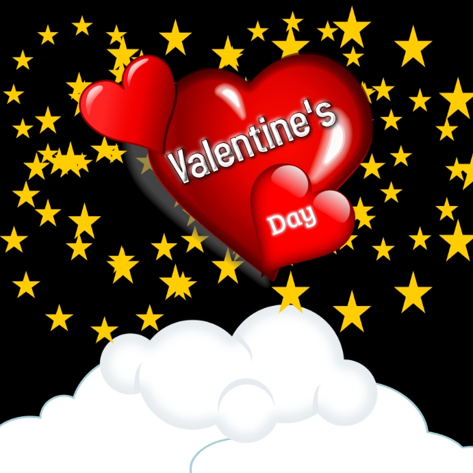 Valentine's day Post Wpis na Instagrama template