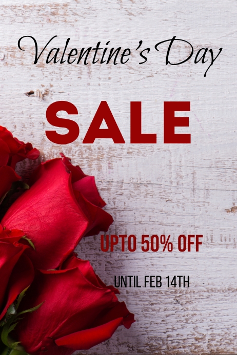 Valentine's Day Poster template