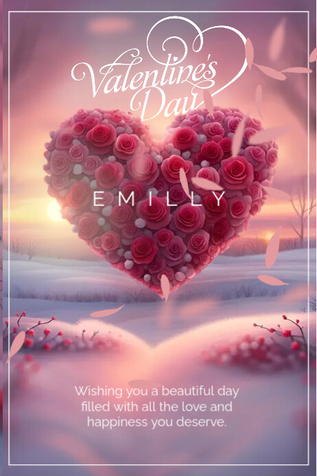 Valentine's Day Poster template