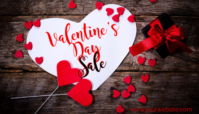 Valentine's day sale Intestazione blog template
