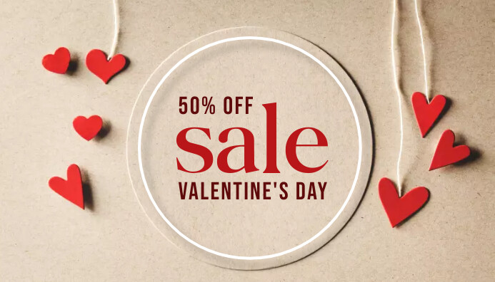 Valentine's Day Sale Nagłowek bloga template