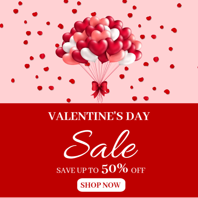 Valentine's Day Sale Template PosterMyWall