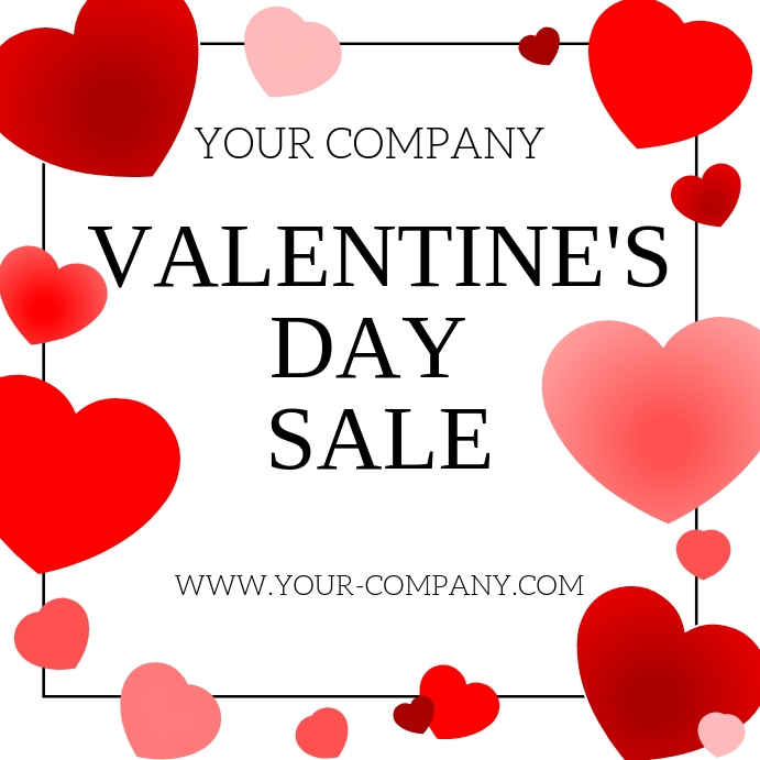 Valentine's Day Sale Template PosterMyWall