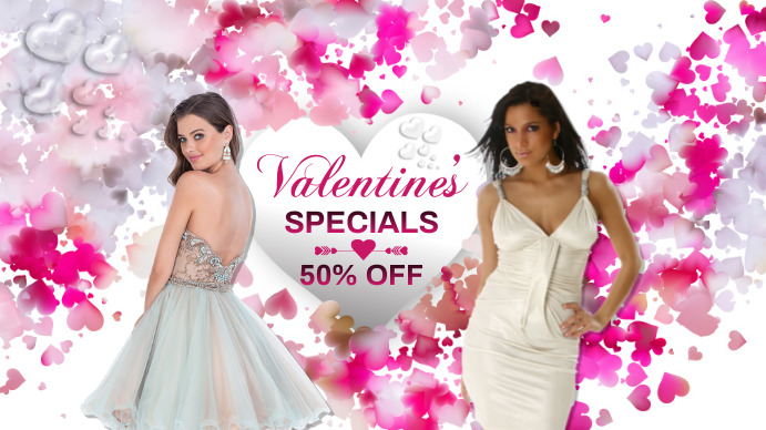 Valentine's Day Sale Flyer Digital Display (16:9) template