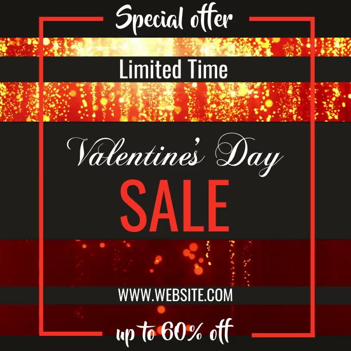 Valentine's day sale poster Template PosterMyWall