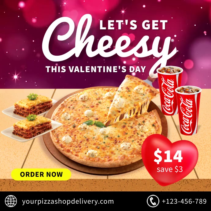 Valentine's Day Sale Template Wpis na Instagrama