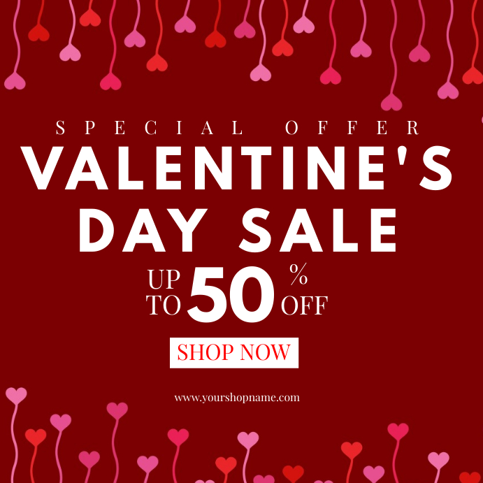 Valentine's day sales Template PosterMyWall
