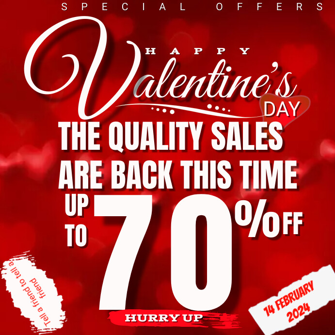valentine's day sales Template PosterMyWall