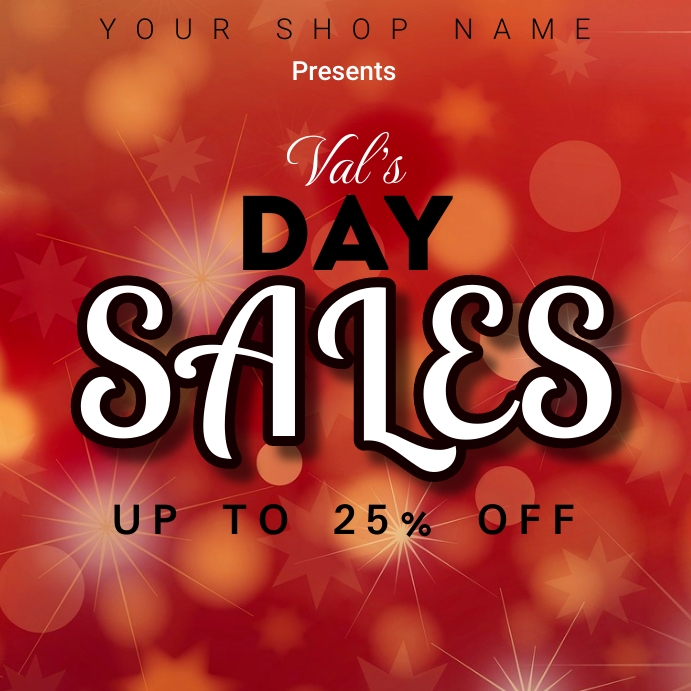 Valentine's day sales template PosterMyWall