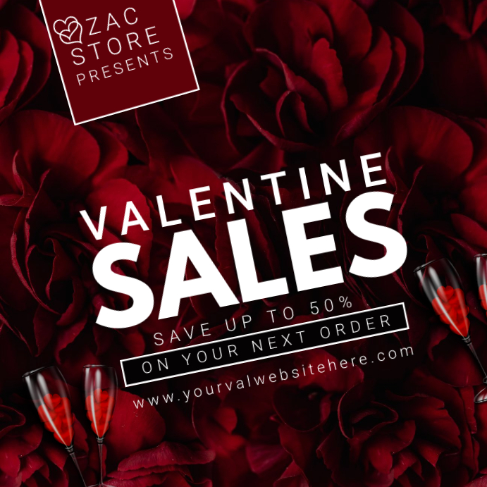 Valentine's Day Sales Templates PosterMyWall
