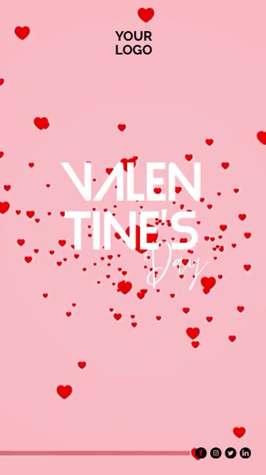 Valentine's day shorts youtube template