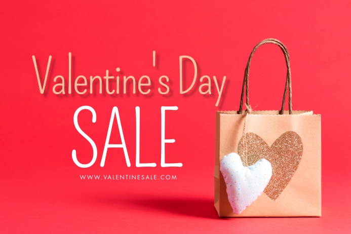 Valentine's Day Template Banner 4 x 6 fod