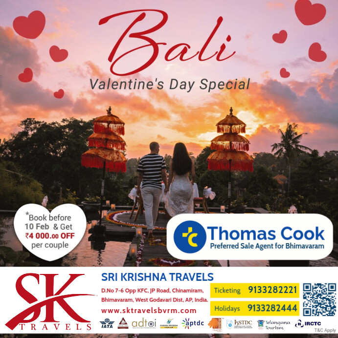 valentine's day travel packages Template PosterMyWall