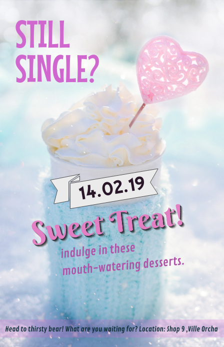 Valentine's Day Treat Tabloid template