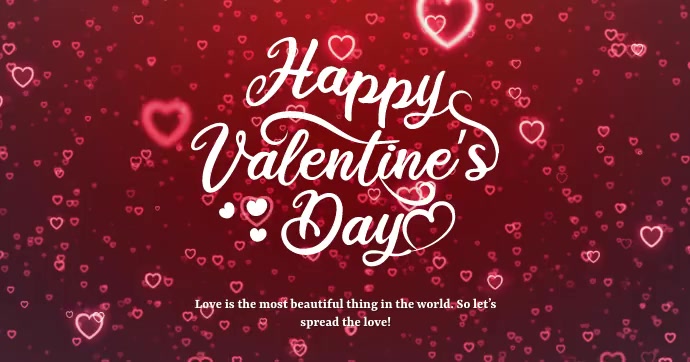Valentine's Day Wishes Facebook Post Obraz udostępniany na Facebooku template
