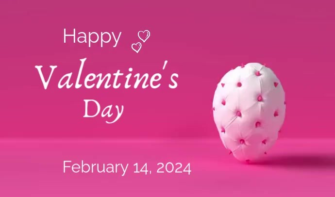 Valentine's day wishing videos Etykietka doczepna template
