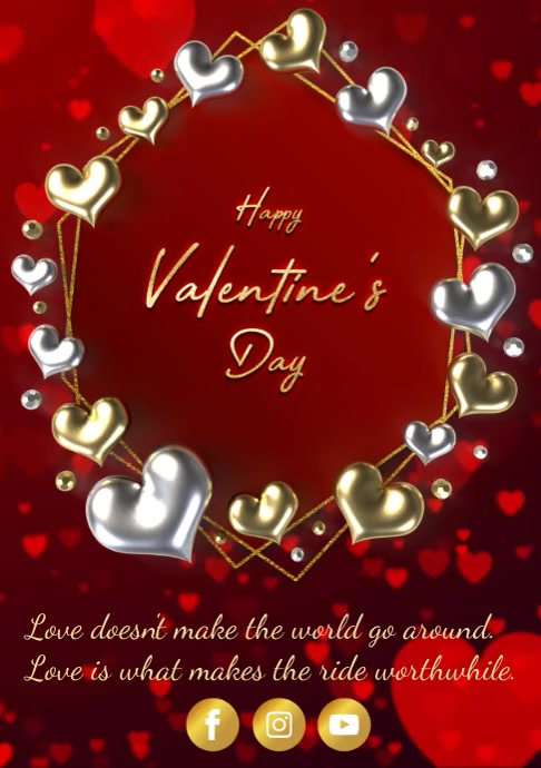 valentine's A3 template