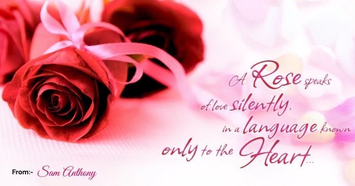 Valentine's Facebook Shared Image template