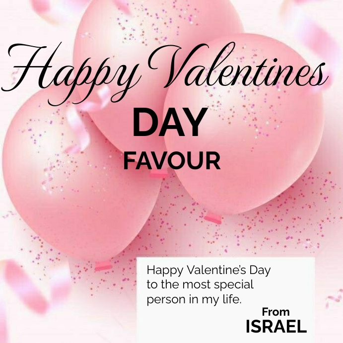 Valentine's Square (1:1) template