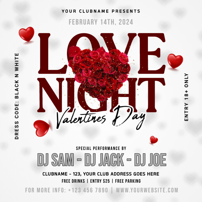 Valentine's Wpis na Instagrama template