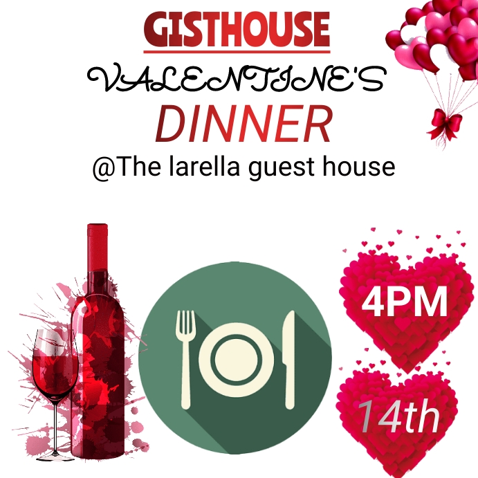 Valentine's dinner (1) Template | PosterMyWall