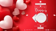 Valentine's Dinner Tampilan Digital (16:9) template