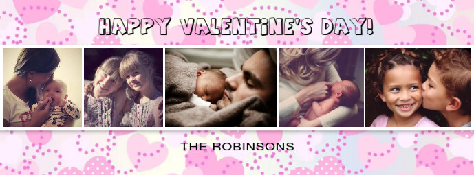Valentine's Facebook Photo Collage template