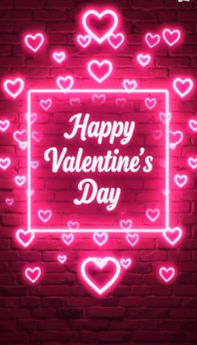 Valentine's flyer Business Card template