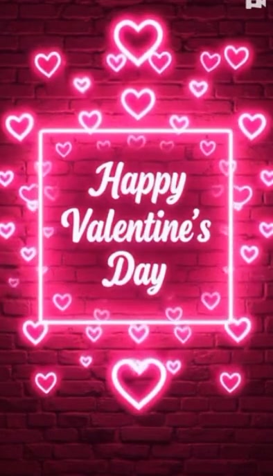 Valentine's flyer Wizytówka template