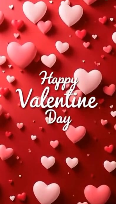 Valentine's flyer Wizytówka template