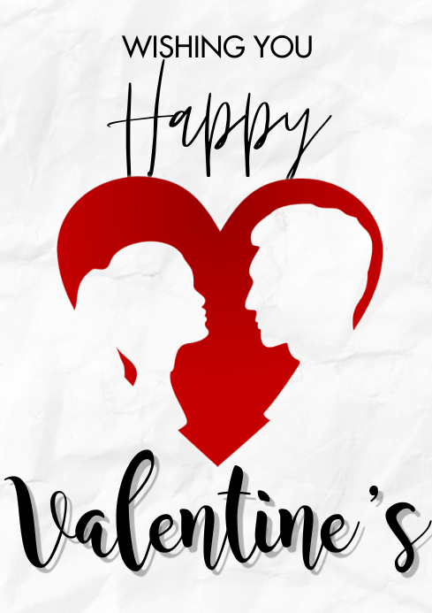 valentine's flyers A3 template
