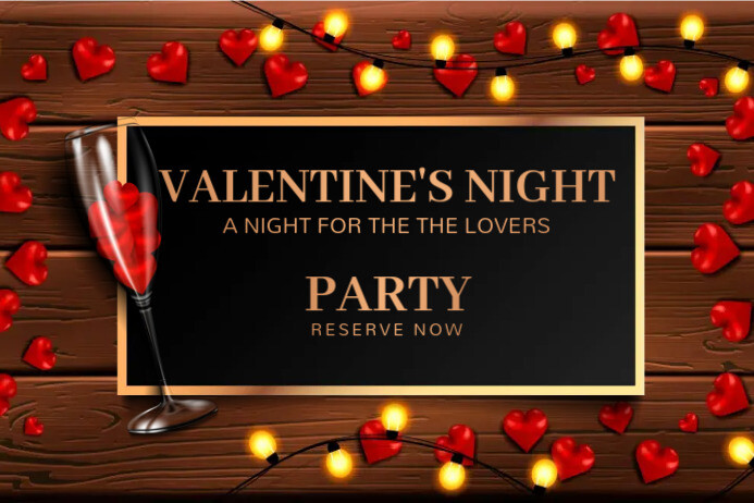 Valentine's flyers,anniversary Transparent 4 stopy × 6 stóp template