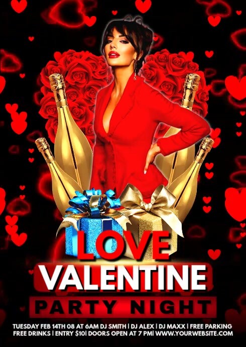 Valentine's love A6 template