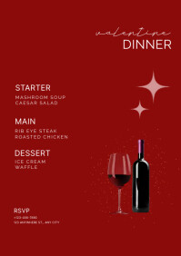 Valentine's Menu Template | PosterMyWall