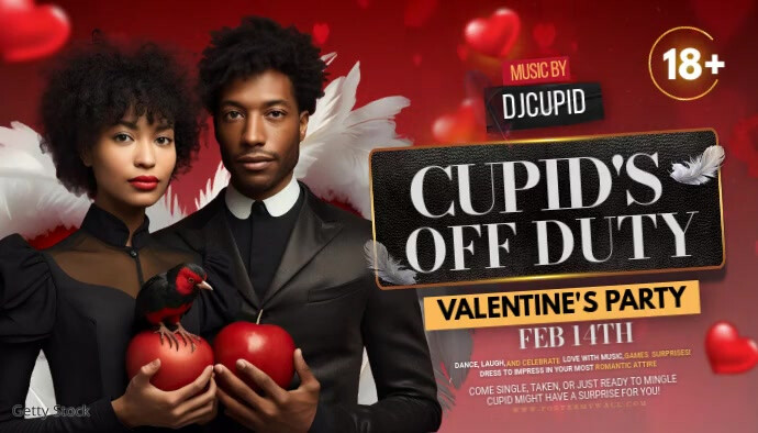 Valentine's Party Blog Header template