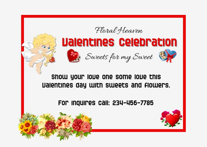 Valentine's Promo Pocztówka template