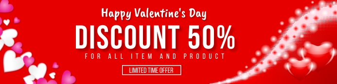 Valentine's Retail Transparent 2 stopy × 8 stóp template