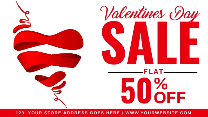 Valentine's Retail Digital Display (16:9) template