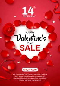 Valentine's sale A3 template
