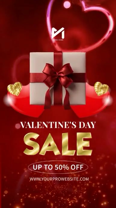 Valentine's Special Deal Video Ad Digital Display (9:16) template