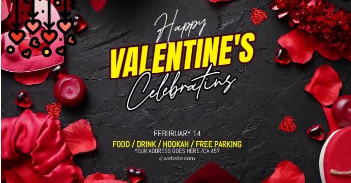 Valentine's Template Foto di copertina per gruppo Facebook